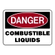 Danger Combustible Liquids